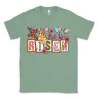 Sage He is risen Classic Tee - NancyCooperArtShop