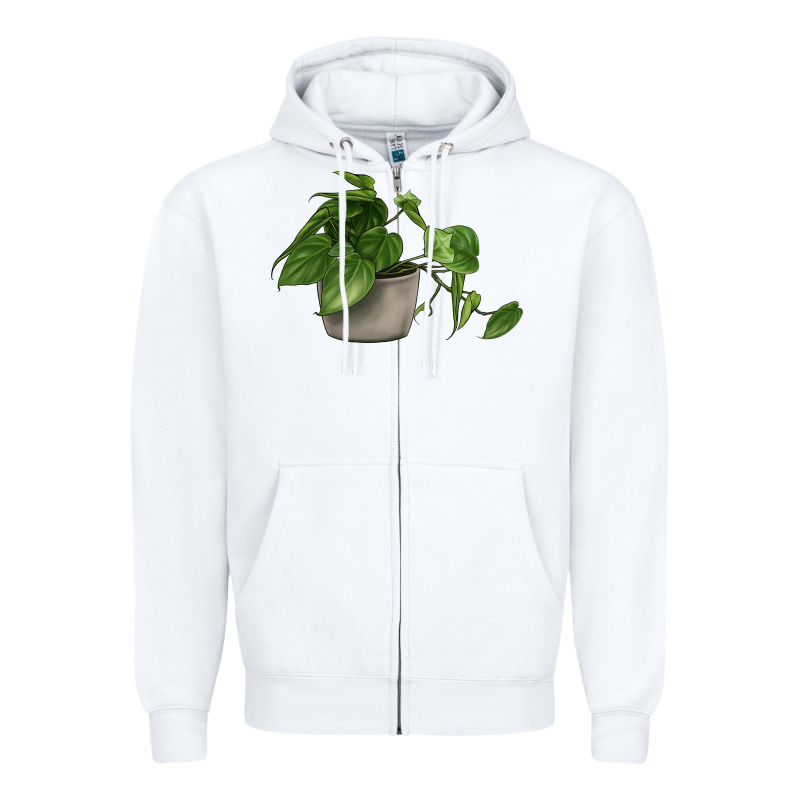 Philodendron Zipper Hoodie by LillyAllenDesigns | Teevron