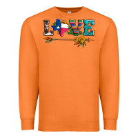 Carrot love texas serape cowhide cactus and sunflowers Premium Sweatshirt - Artiststas