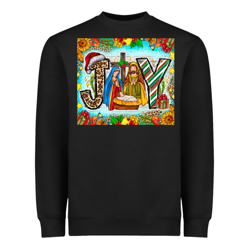 Joy Jesus Heavyweight Sweatshirt by CowhideDigitalArt | Teevron