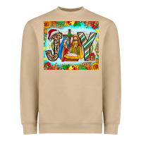Mushroom joy jesus Heavyweight Sweatshirt - CowhideDigitalArt