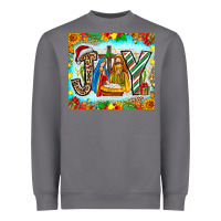 Storm joy jesus Heavyweight Sweatshirt - CowhideDigitalArt