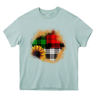 Arona sunflower christmas patch3 Heavy Core Tee - JahusDesignShop