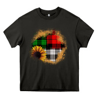 Asphalt sunflower christmas patch3 Heavy Core Tee - JahusDesignShop