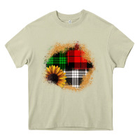 Mossy sunflower christmas patch3 Heavy Core Tee - JahusDesignShop