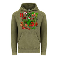 Vintage Olive howdy christmas with cactusses Vintage Hoodie - CowGirlArtShop