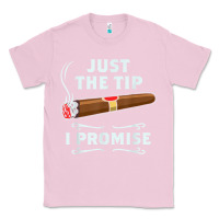 Bubblegum Pink Just The Tip Cigar Smoker Gift Funny Cigar Smoking Classic Tee - trangStudio
