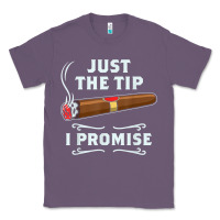 Lavender Just The Tip Cigar Smoker Gift Funny Cigar Smoking Classic Tee - trangStudio