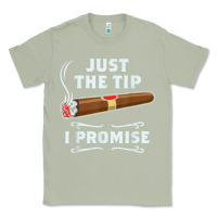 Matcha Just The Tip Cigar Smoker Gift Funny Cigar Smoking Classic Tee - trangStudio