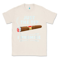 Natural Just The Tip Cigar Smoker Gift Funny Cigar Smoking Classic Tee - trangStudio