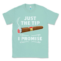 Seafoam Just The Tip Cigar Smoker Gift Funny Cigar Smoking Classic Tee - trangStudio