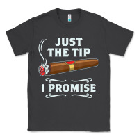 Just The Tip Cigar Smoker Gift Funny Cigar Smoking Classic Tee | Teevron