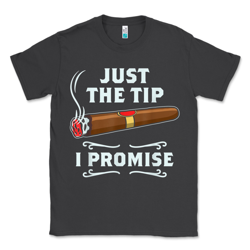 Just The Tip Cigar Smoker Gift Funny Cigar Smoking Classic Tee by trangStudio | Teevron