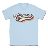 Dusty Blue I Love Caribou City Usa Retro Vintage Classic Tee - trangStudio