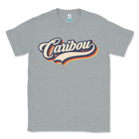 Heather Grey I Love Caribou City Usa Retro Vintage Classic Tee - trangStudio