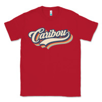 Red I Love Caribou City Usa Retro Vintage Classic Tee - trangStudio