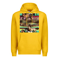 Lemon horses seamless pattern Premium Hoodie - BundleAndBundleShop