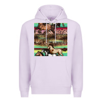 Lilac horses seamless pattern Premium Hoodie - BundleAndBundleShop
