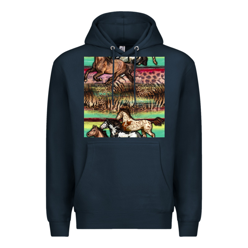 Horses Seamless Pattern Premium Hoodie by BundleAndBundleShop | Teevron