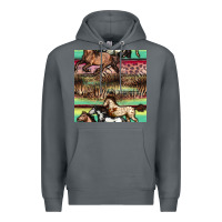 Rock horses seamless pattern Premium Hoodie - BundleAndBundleShop