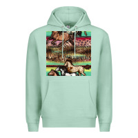 Seafoam horses seamless pattern Premium Hoodie - BundleAndBundleShop