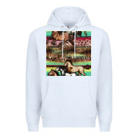 White horses seamless pattern Premium Hoodie - BundleAndBundleShop