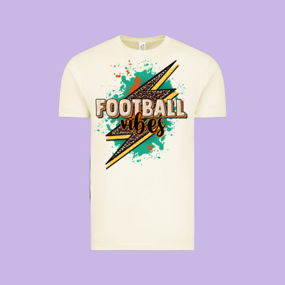Football Vibes Vintage Tee Designed By Howdyjamesfarm