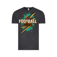 Vintage Black Football Vibes Vintage Tee - HowdyJamesFarm