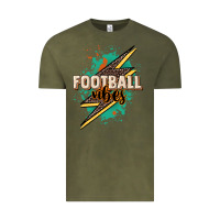 Vintage Olive Football Vibes Vintage Tee - HowdyJamesFarm