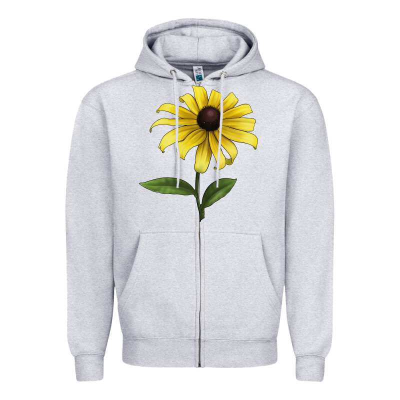 Black Eyed Susan Flower Illustrations Zipper Hoodie by LillyAllenDesigns | Teevron