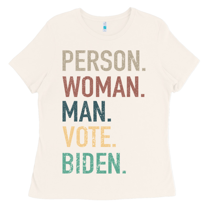 Person Woman Man Vote Biden Ladies Tee by Bettercallsaul | Teevron