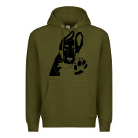 Army Green German Shepherd German Shepherd Puppy Premium Hoodie - trangStudio
