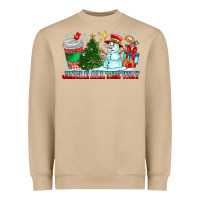 Mushroom Jingle All The Way Heavyweight Sweatshirt - CowhideDigitalArt