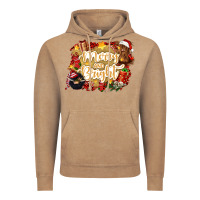 Vintage Coffee merry and bright Vintage Hoodie - CowGirlArtShop