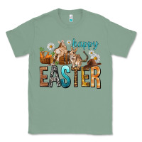 Sage Happy Easter with Cowboy Classic Tee - NancyCooperArtShop