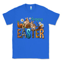 True Royal Happy Easter with Cowboy Classic Tee - NancyCooperArtShop
