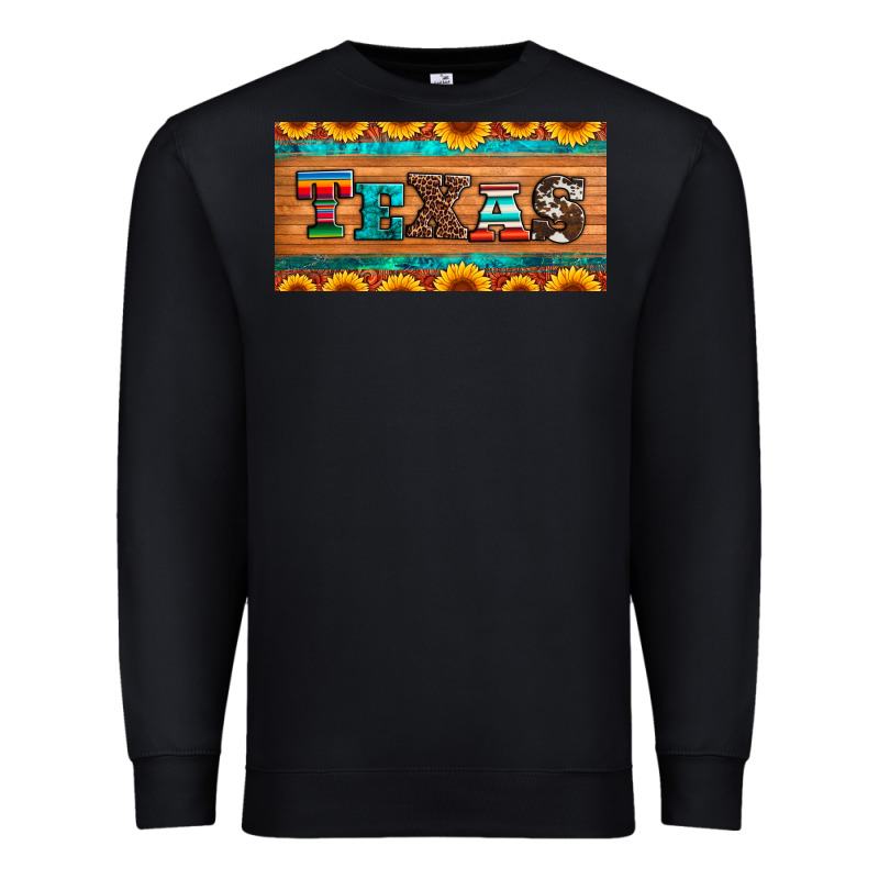 Texas Sunflowers License Plate Premium Sweatshirt by Artiststas | Teevron