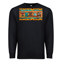 Black texas sunflowers license plate Premium Sweatshirt - Artiststas