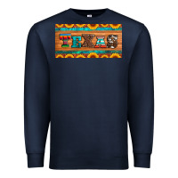 Navy texas sunflowers license plate Premium Sweatshirt - Artiststas