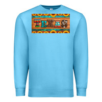 Ocean Blue texas sunflowers license plate Premium Sweatshirt - Artiststas