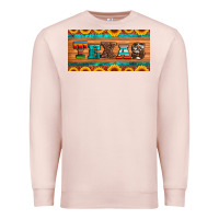Pale Pink texas sunflowers license plate Premium Sweatshirt - Artiststas