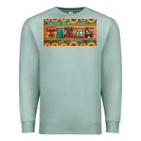 Seafoam texas sunflowers license plate Premium Sweatshirt - Artiststas