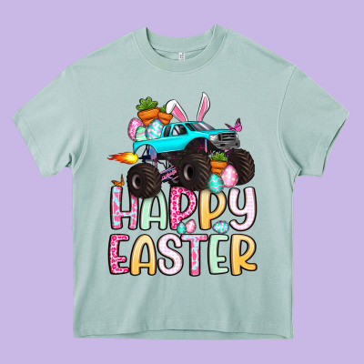 Monster Truck Happy Easter Heavy Core Tee Designed By Artiststas
