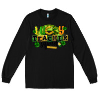 Black Lucky Teacher Squad St. Patrick's Day Long Sleeve Tee - CowGirlArtShop