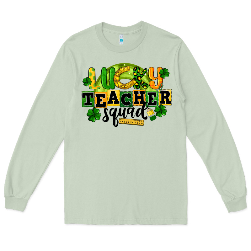 Lucky Teacher Squad St. Patrick's Day Long Sleeve Tee by CowGirlArtShop | Teevron