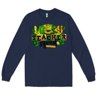 Navy Lucky Teacher Squad St. Patrick's Day Long Sleeve Tee - CowGirlArtShop