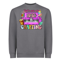 Storm Just A Girl Who Loves Crafting Heavyweight Sweatshirt - CowhideDigitalArt