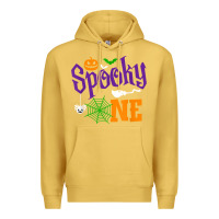 Antique Gold spooky one boy halloween 1st birthday matching family t shirt Premium Hoodie - trangStudio