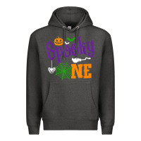 Charcoal Heather spooky one boy halloween 1st birthday matching family t shirt Premium Hoodie - trangStudio