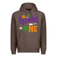 Coffee spooky one boy halloween 1st birthday matching family t shirt Premium Hoodie - trangStudio